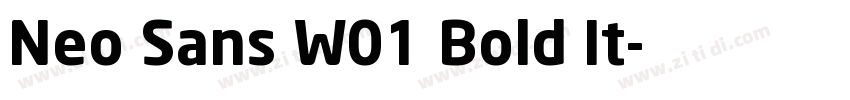 Neo Sans W01 Bold It字体转换